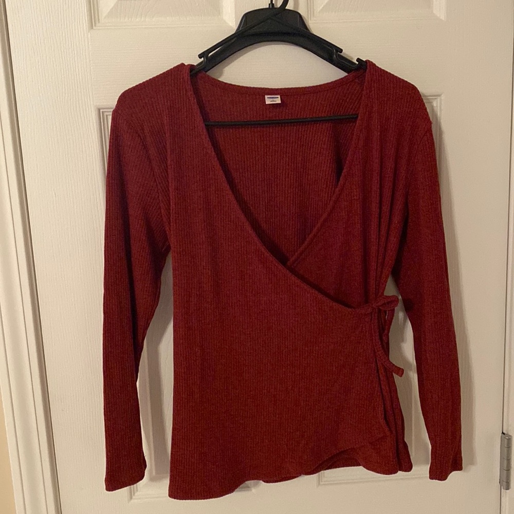 Orange Long Sleeve Top